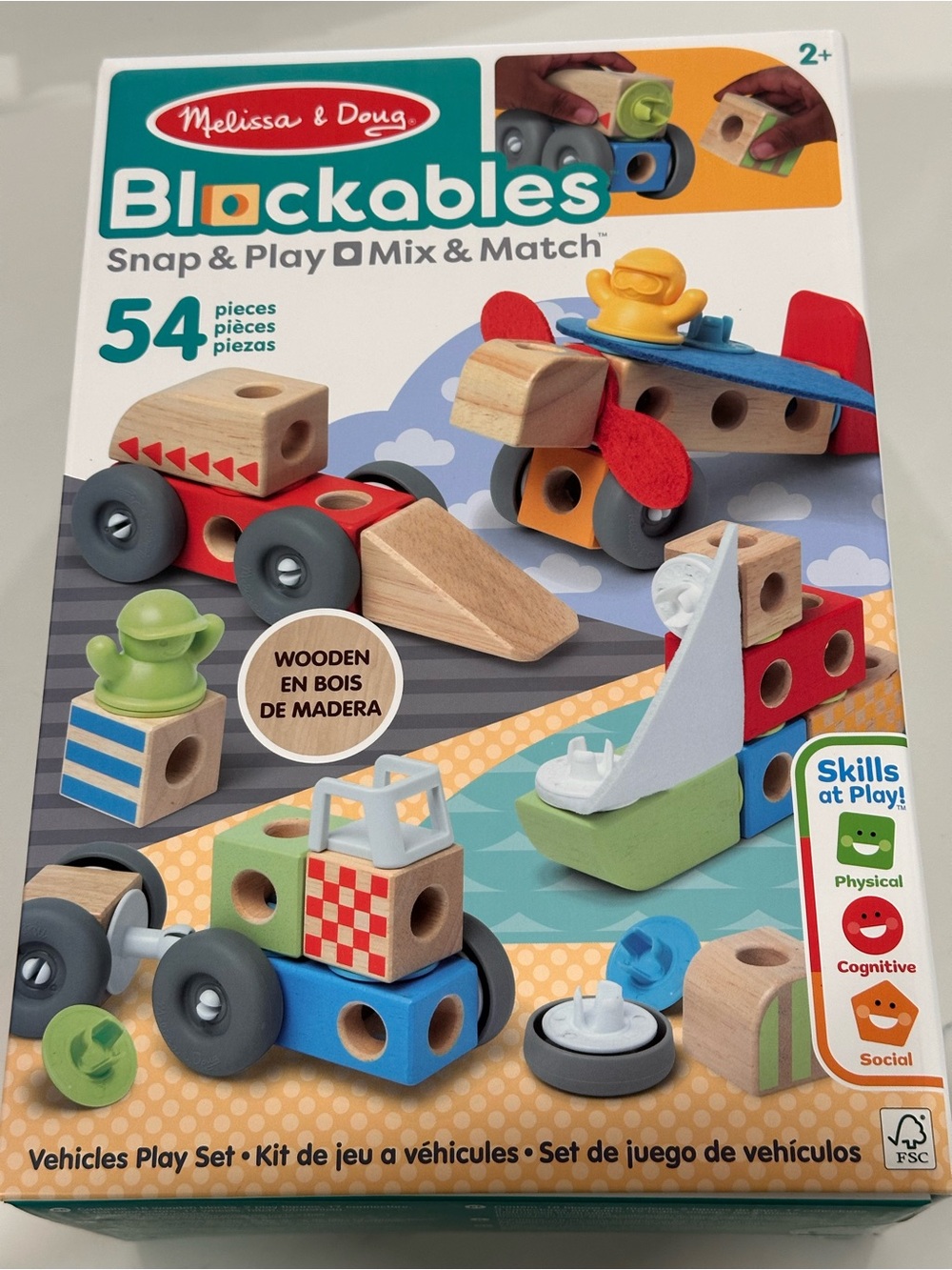Melissa & Doug Blockables 54 piece New